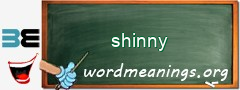 WordMeaning blackboard for shinny